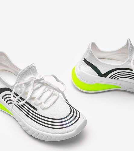Biela športová obuv s holografickým dizajnom Delaney